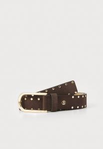 Ремень MICHAEL Michael Kors 32MM HALF MOON STUDDED BELT, Chocolate/Brown