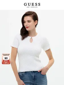 Свитер жаккардовый женский Guess, белый