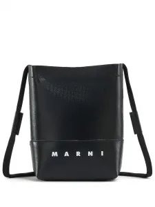 Сумка через плечо с логотипом Marni, черный