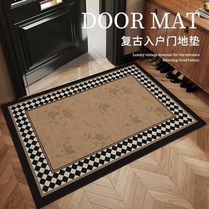 Budis Ковер 100х140 см из велюра для прихожей, водостойкий, нескользящий, с цветочным узором, можно обрезать