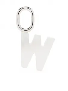 Подвеска Lucid Letter W из позолоченного серебра Maria Black, белый