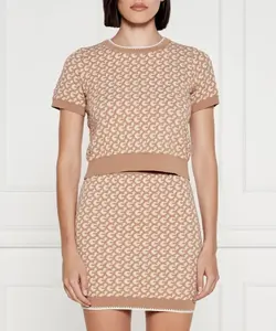 Свитер Эшли Regular fit Guess Jeans, коричневый