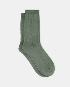 Носки из вискозы в рубчик до середины голени Énfasis, цвет 520 Kaki