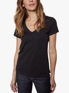 Футболка Arden из органического хлопка с V-образным вырезом MOS MOSH, черный