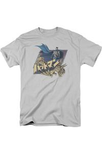 Футболка с коротким рукавом для взрослых Batman Japanese Knight Gildan, серебряный