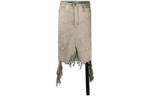Юбка джинсовая женская Mineral Grey Rick Owens Drkshdw