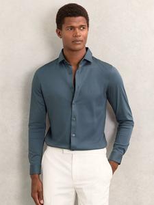 Рубашка Duke Airforce с длинными рукавами и воротником из хлопка Reiss