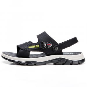AIBAOLUO Пляжные сандалии мужские серые/черные
