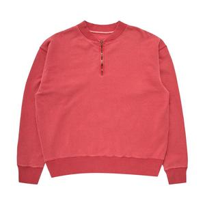Толстовка Maison Margiela Half-Zip Sweatshirt, Vintage Red