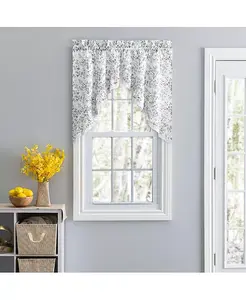 Эллис, кантри, цветочный узор небольшого размера, карман на палочке 1,5 дюйма, с кружевной оборкой по краю, гирлянда 58"x36", многоцветная Ellis Curtain, multicolor