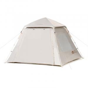 Mu Gaodi, открытый пляж, большое пространство, семейный солнцезащитный для родителей и детей, автоматическая быстро открывающаяся палатка, космическая версия с серебристым покрытием, 145-бежевый