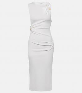 Платье миди callisto trinity из джерси Christopher Esber, белый