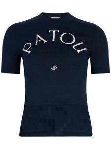 Patou футболка с жаккардовым логотипом, черный