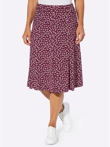 Юбка из джерси с бордовым и белым принтом WITT WEIDEN