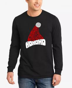 Мужская футболка с длинным рукавом «Все, что я хочу на Рождество — это ты» LA Pop Art, черный