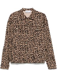 Giuseppe Di Morabito джинсовая куртка с леопардовым принтом, коричневый