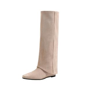 JIUXINGDAO Высокие сапоги женские хаки, цвет Khaki