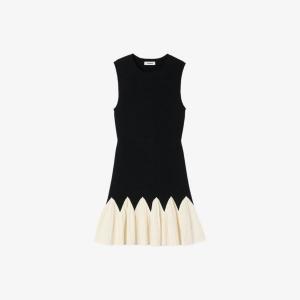 Мини-платье Sandro без рукавов из эластичного трикотажа, мультиколор