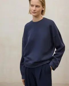 Женская однотонная толстовка с круглым вырезом Ecoalf, синий