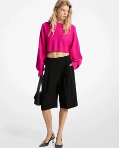 Женские шорты-бермуды свободного силуэта с заниженной талией Michael Michael Kors, черный