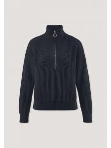 Hessnatur Вязаный свитер темно-синего цвета