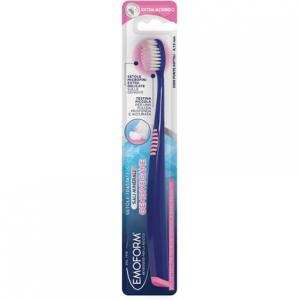 Здоровая зубная щетка для десен от проблем с деснами и кровоточивости — мягкая зубная щетка с 3500 тонкими кончиками, эргономичная ручка Emoform