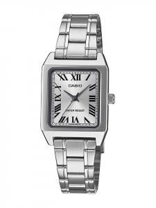 Casio Женские прямоугольные стальные серебристые часы