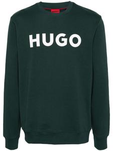 HUGO толстовка из джерси с логотипом, зеленый