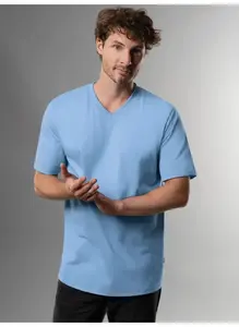 Футболка Trigema "TRIGEMA V-Shirt DELUXE Хлопок", цвет Horizont