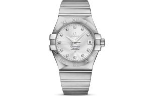 OMEGA Constellation Collection Zodiac Watch, автоматический механический механизм, мужские часы, 35 мм, серебристый циферблат