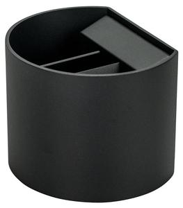 Уличный настенный светильник Dyberg Larsen Mars, черный - стекло - металл - 12 x 11 x 14 см