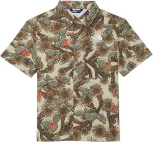 Рубашка-амфибия с коротким рукавом и застежкой на пуговицы The North Face Kids, Utility Brown TNF Cactus Camo Print