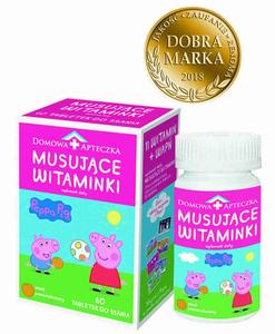 Domowa Apteczka, Шипучие витамины, Добавка , со вкусом апельсина, 60 пастилок