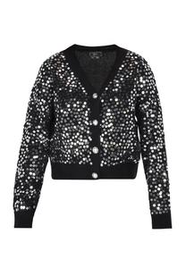 Вязаный кардиган faina, черный