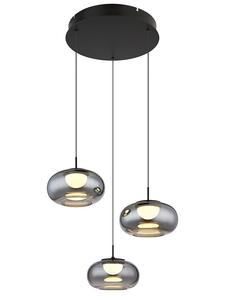 Globo lighting Подвесной светодиодный светильник "Quintara" черного цвета - Ø 49 см