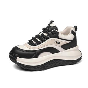 Женские повседневные туфли низкие бежево-черные золотистый шелковый кролик, бежевый хаки