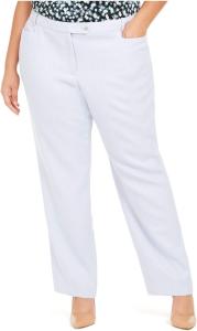 Женские брюки CALVIN KLEIN Plus Size Modern Fit с узором «елочка», Blue