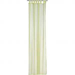 Шторка Sambia Schlaufenschal с петлями, 1 шт., размеры ВxШ: 255x140, однотонный вуаль Gözze, зеленый