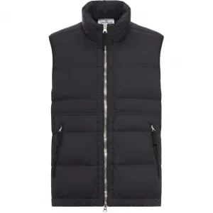 Утепленная жилетка с двумя молниями STONE ISLAND, черный