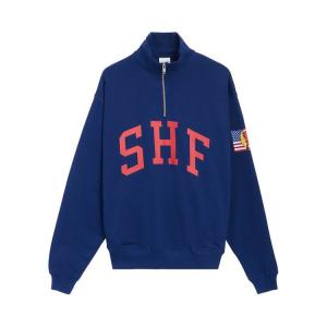 Свитер Sky High Farm Workwear 1/4 Zip Sweater, Blue