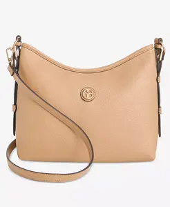 Сумка через плечо Pebble Soft Medium Giani Bernini, коричневый