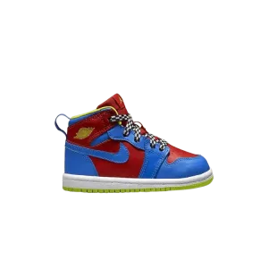 Кроссовки Air Jordan 1 Retro High TD 'Cyber Red Blue', красный