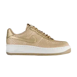 Кроссовки Nike Wmns Air Force 1 Upstep Premium 'Blur', золотой