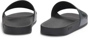 Мужские слайдеры BOSS Aryeh, сделанные в Италии, с крупным логотипом, размер, серый