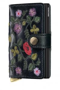Кожаный кошелек STITCH FLORAL Secrid, черный