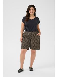 Шорты KCkatrina свободного кроя с коричневым леопардовым принтом KAFFE curve
