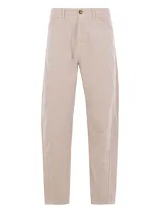 Брюки с карманами и эффектом вельвета Brunello Cucinelli, нейтральный