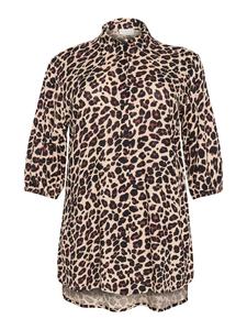 Блуза KAFFE CURVE KC Sonna, коричневый