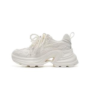 Низкие массивные кроссовки женские EBLAN, Beige