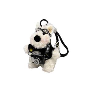 Креативная милая камера плюшевый кулон West Highland Dolls высота 12см XIWANTONG, черный